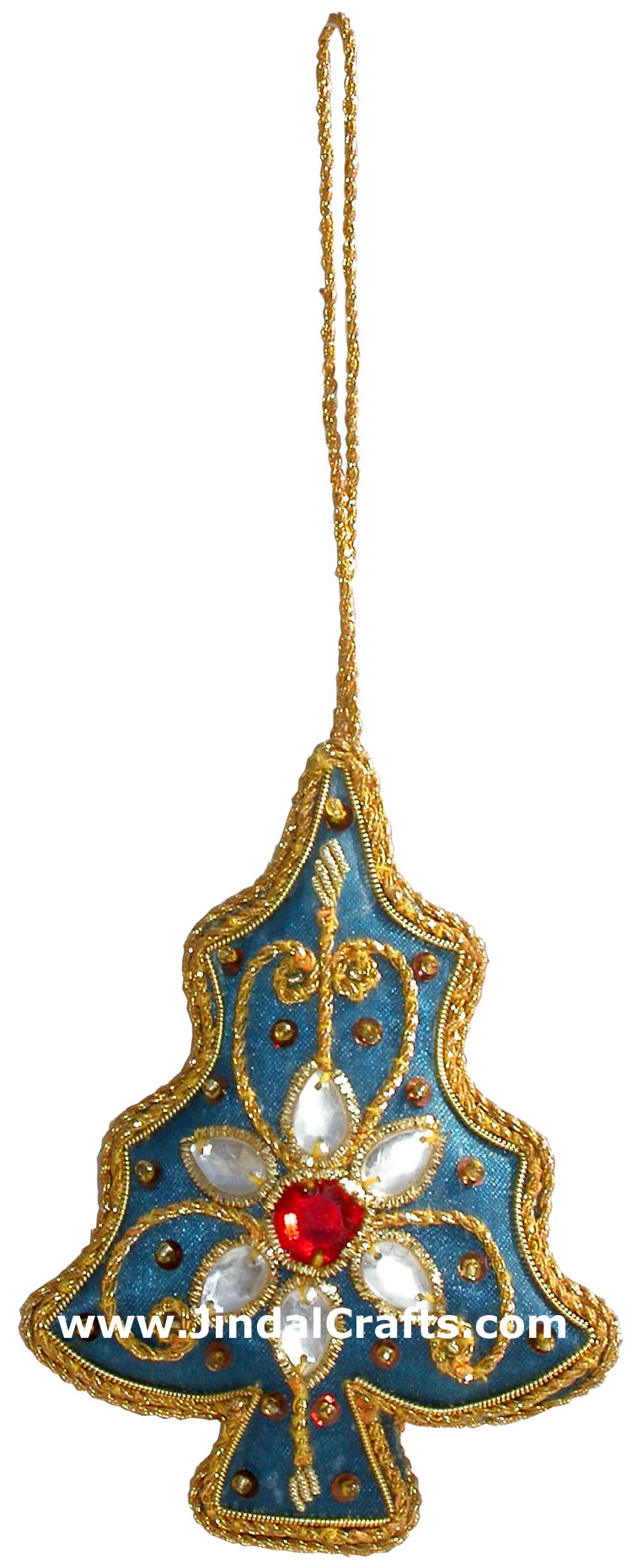 Beadwork Cotton Ornaments Christmas Handcrafted India