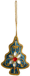 Beadwork Cotton Ornaments Christmas Handcrafted India
