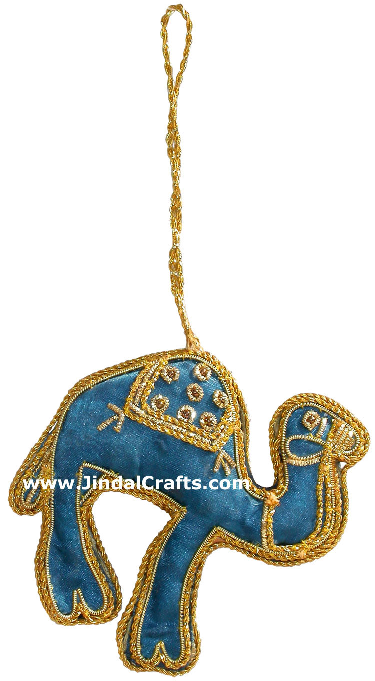 Beaded Ornaments Hand Embroidered Xmas Holiday Gift Art
