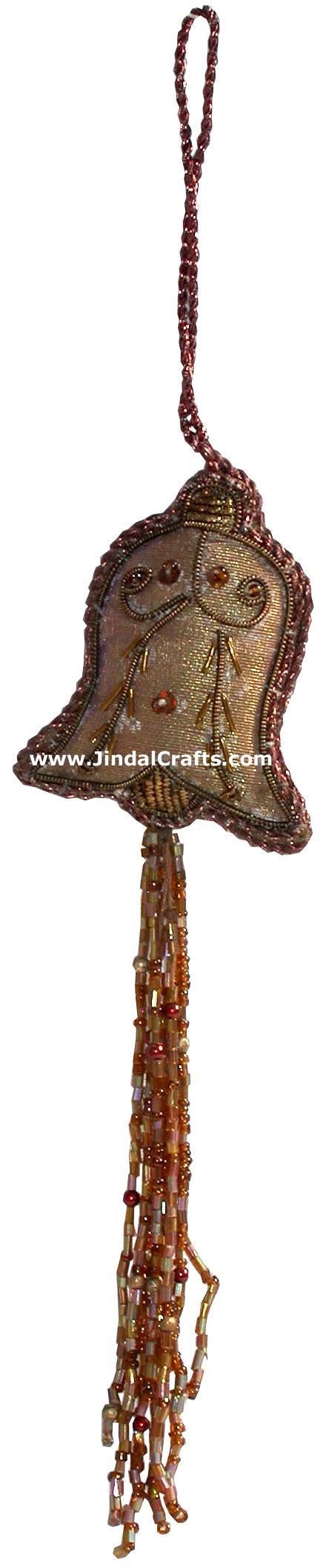 Beaded Ornaments Hand Embroidered Xmas Holiday Gift Art