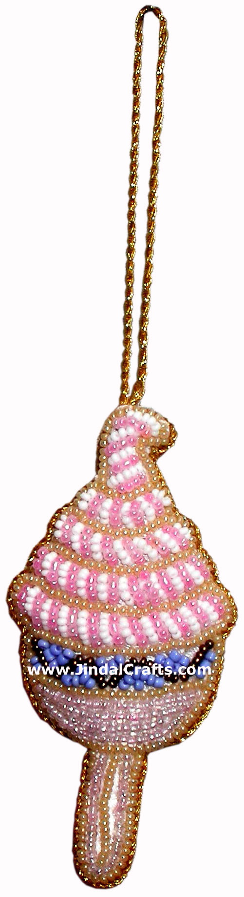 Hand Embroidered Beaded Zari Zardozi Christmas Ornaments Holiday Decoration Art