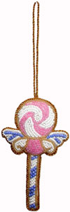 Hand Embroidered Beaded Zari Zardozi Christmas Ornaments Holiday Decoration Art