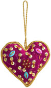 Beadwork Cotton Ornaments Christmas Handcrafted India