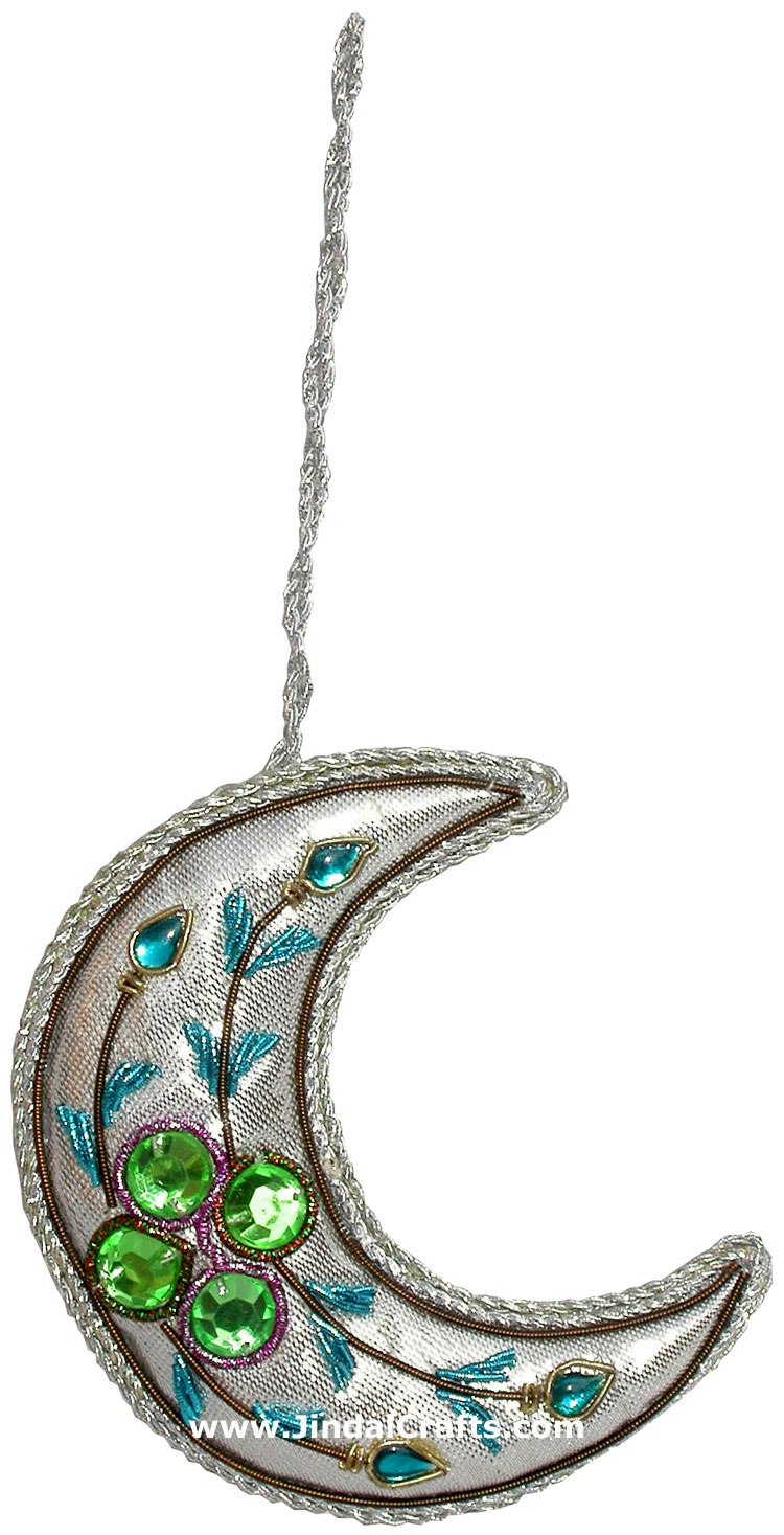 Beadwork Cotton Ornaments Christmas Handcrafted India