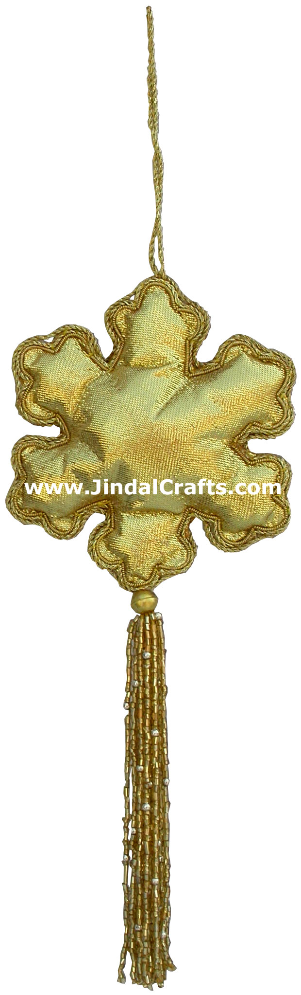 Beadwork Cotton Ornaments Christmas Handcrafted India