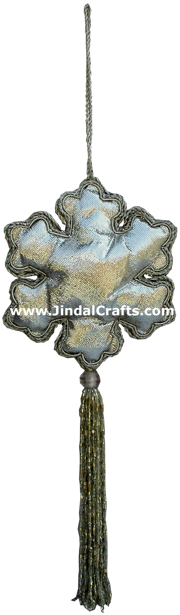 Beaded Ornaments Hand Embroidered Xmas Holiday Gift Art