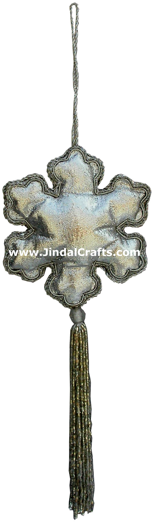 Beadwork Cotton Ornaments Christmas Handcrafted India