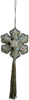 Beadwork Cotton Ornaments Christmas Handcrafted India