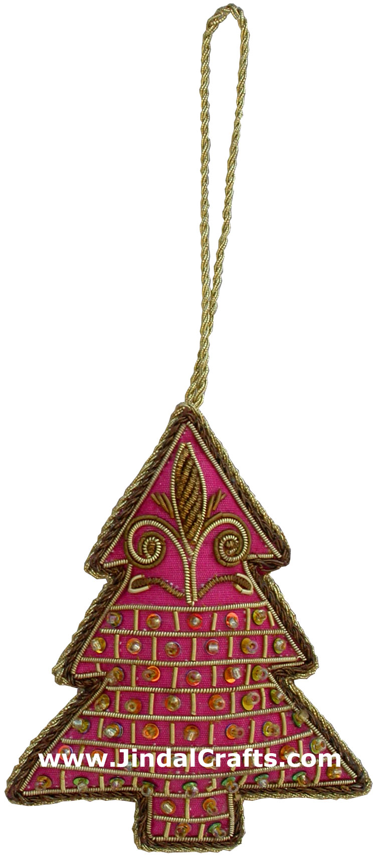 Set of Beaded Ornaments Hand Embroidered Xmas Holidays