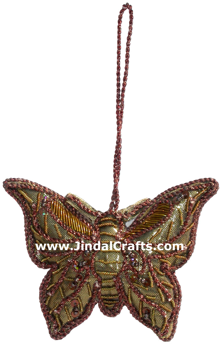 Beadwork Cotton Ornaments Christmas Handcrafted India