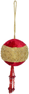 Beaded Ornaments Hand Embroidered Xmas Holiday Gift Art