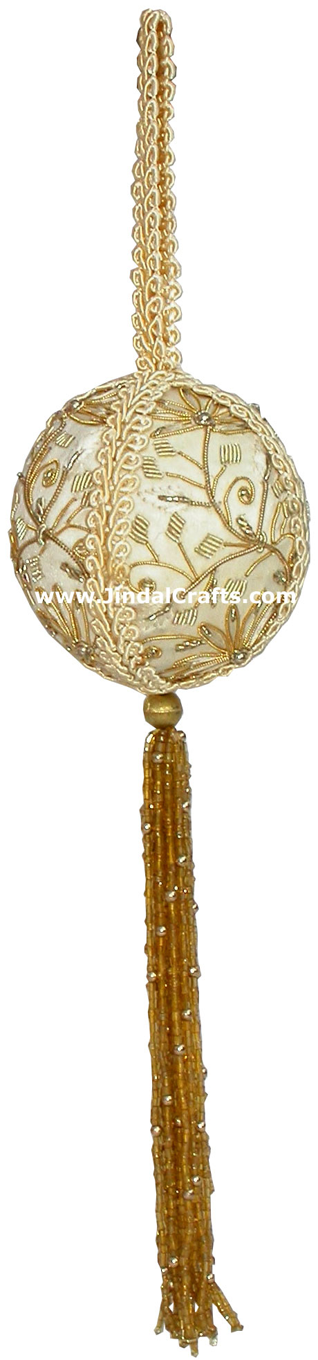 Beadwork Cotton Ornaments Christmas Handcrafted India