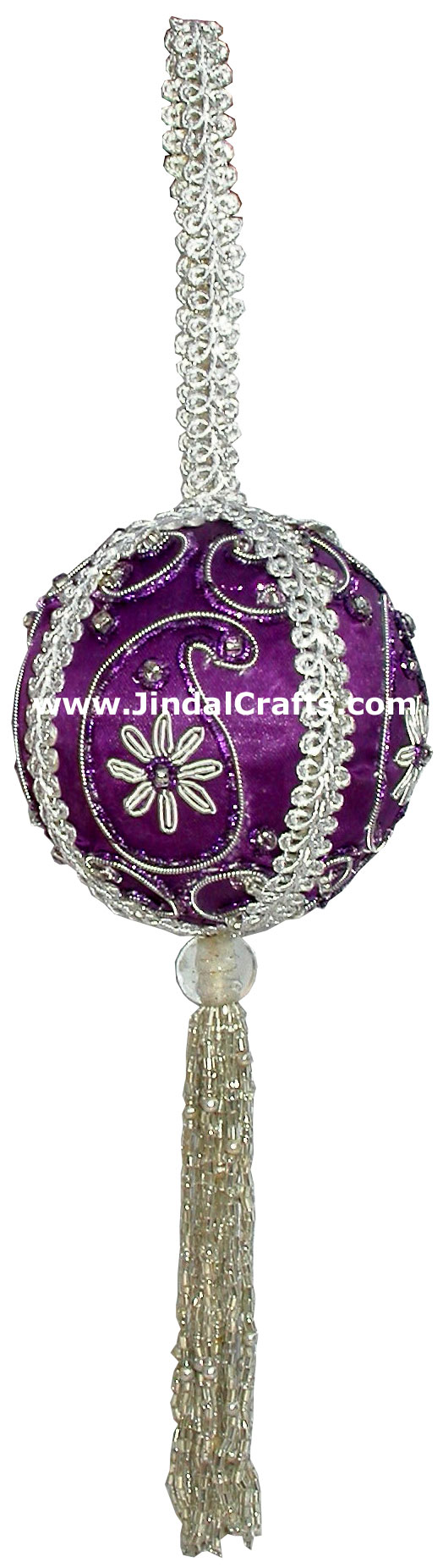 Beaded Ornaments Hand Embroidered Xmas Holiday Gift Art