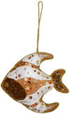 Beaded Ornaments Hand Embroidered Xmas Holiday Gift Art