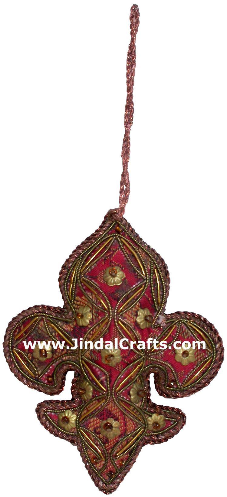 Beadwork Cotton Ornaments Christmas Handcrafted India