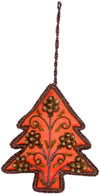 Beaded Ornaments Hand Embroidered Xmas Holiday Gift Art