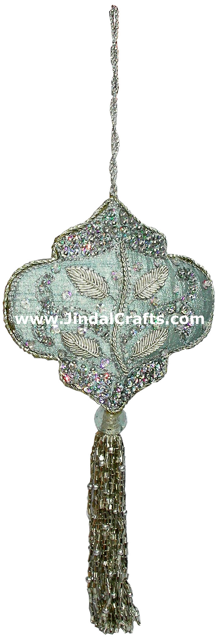 Beadwork Cotton Ornaments Christmas Handcrafted India