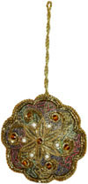 Beadwork Cotton Ornaments Christmas Handcrafted India