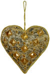 Beaded Ornaments Hand Embroidered Xmas Holiday Gift Art