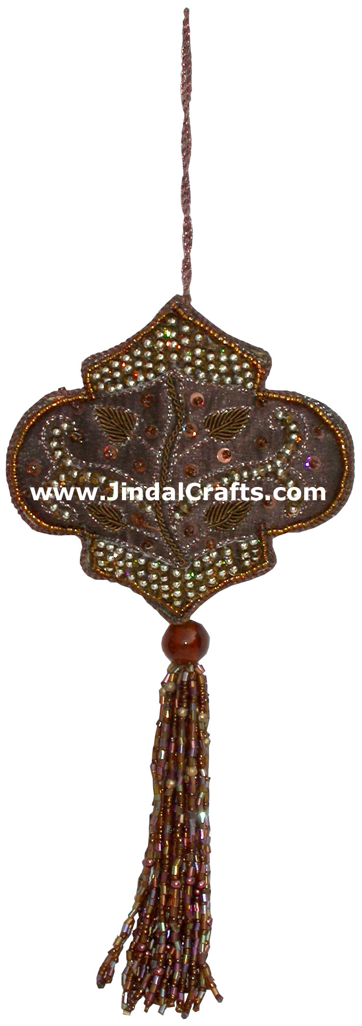 Beaded Ornaments Hand Embroidered Xmas Holiday Gift Art