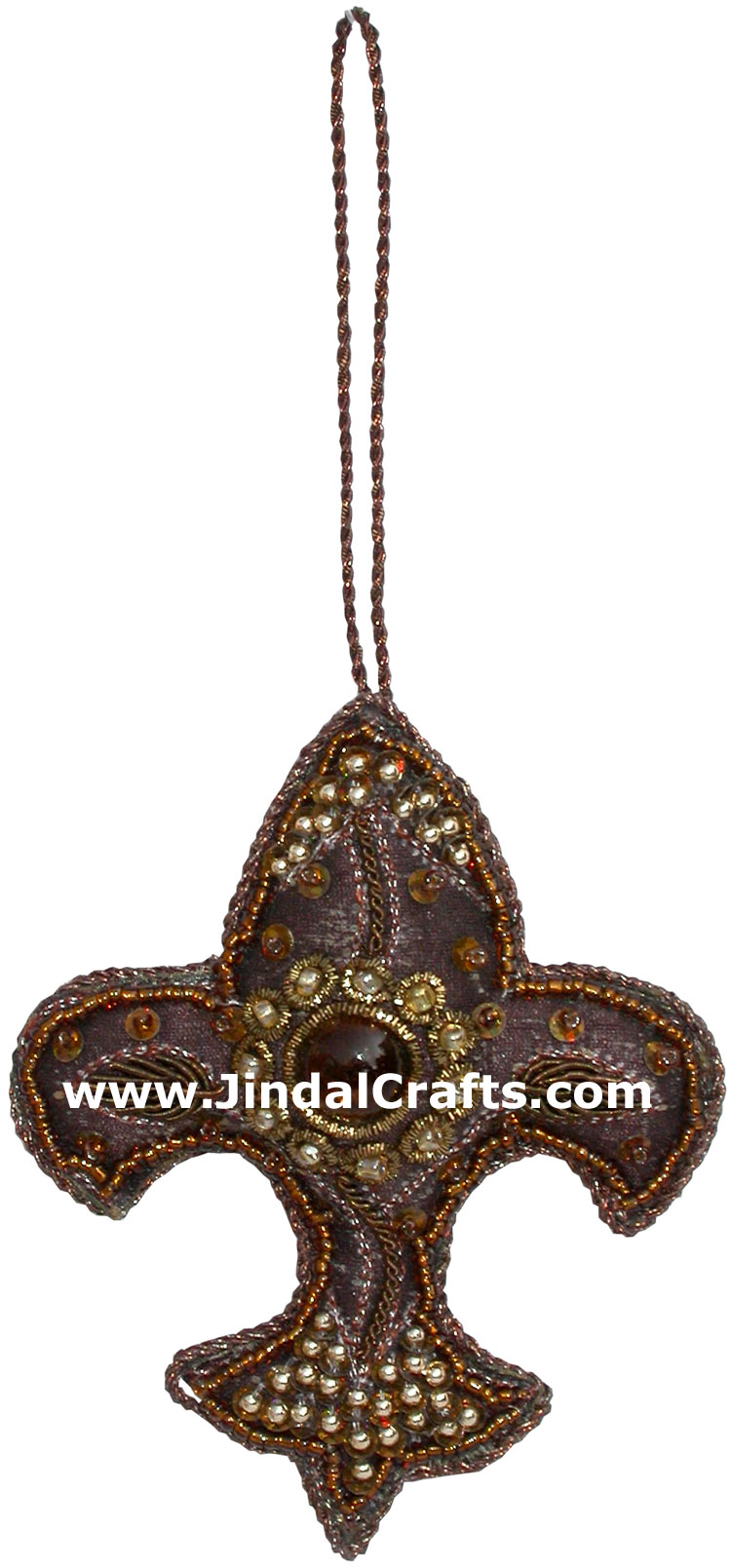 Beaded Ornaments Hand Embroidered Xmas Holiday Gift Art
