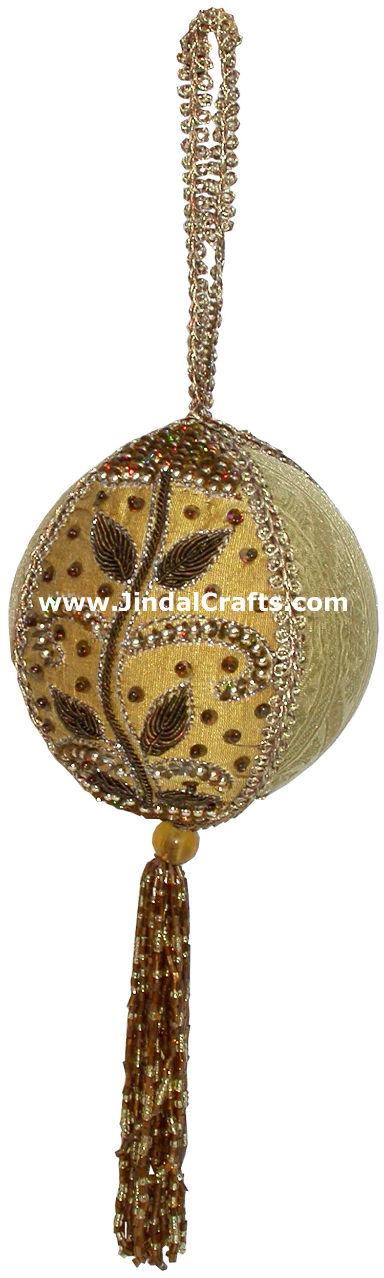 Beadwork Cotton Ornaments Christmas Handcrafted India