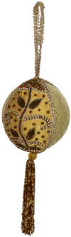 Beadwork Cotton Ornaments Christmas Handcrafted India
