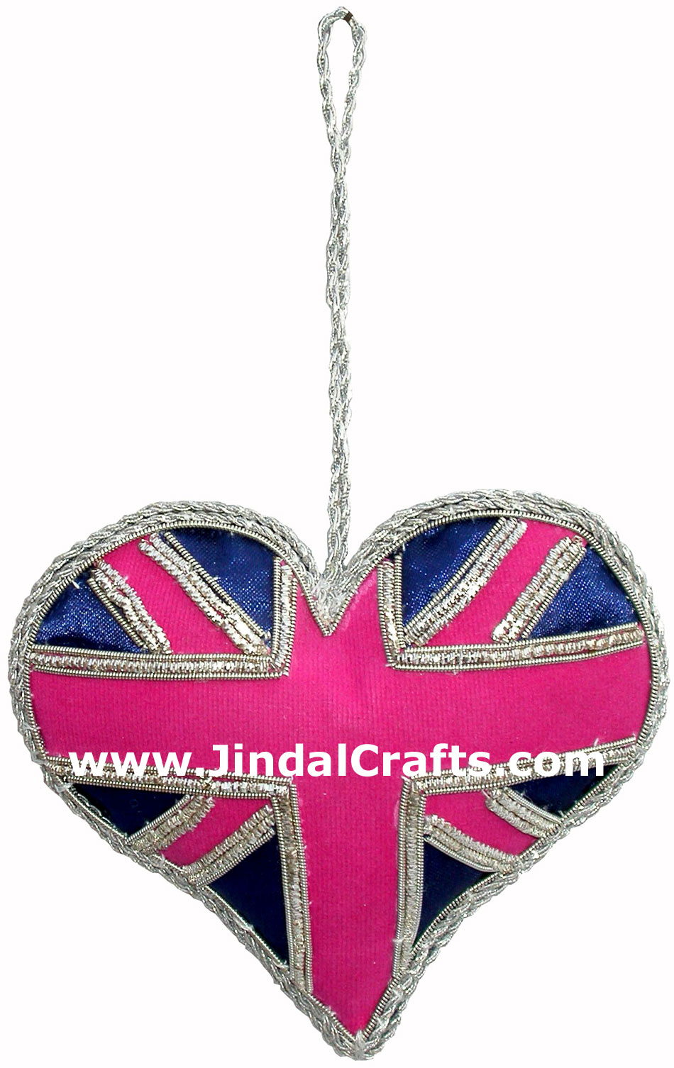 Hand Embroidered Christmas Decoration Holiday Decor Xmas Ornament from India