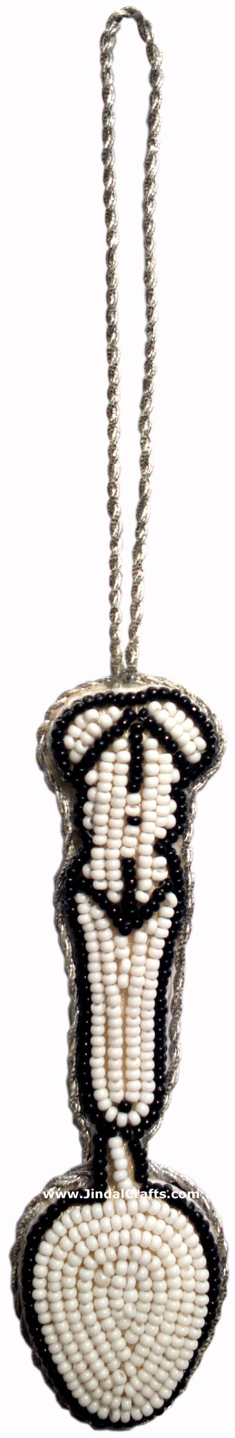 Hand Embroidered Beaded Zari Zardozi Christmas Ornaments Holiday Decoration Art