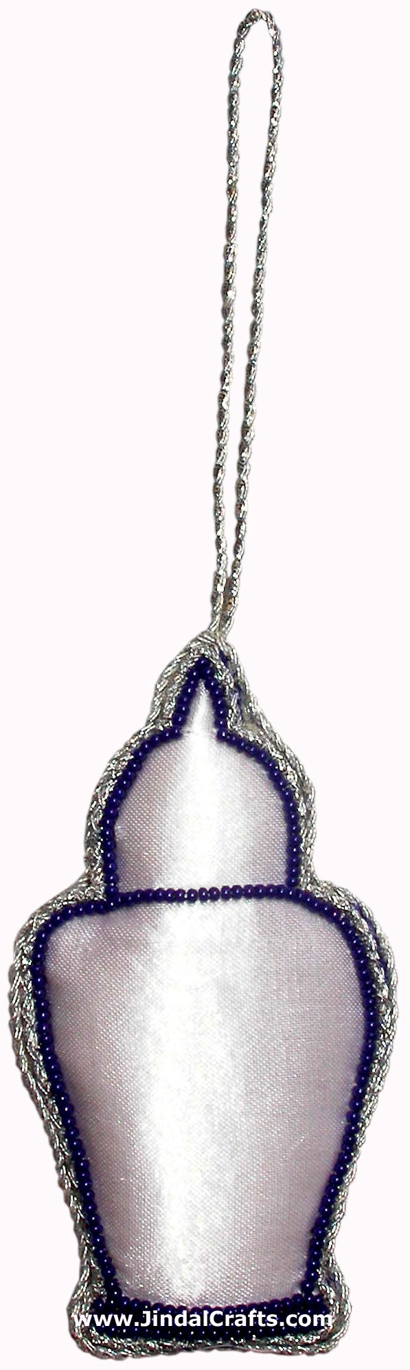 Hand Embroidered Beaded Zari Zardozi Christmas Ornaments Holiday Decoration Art