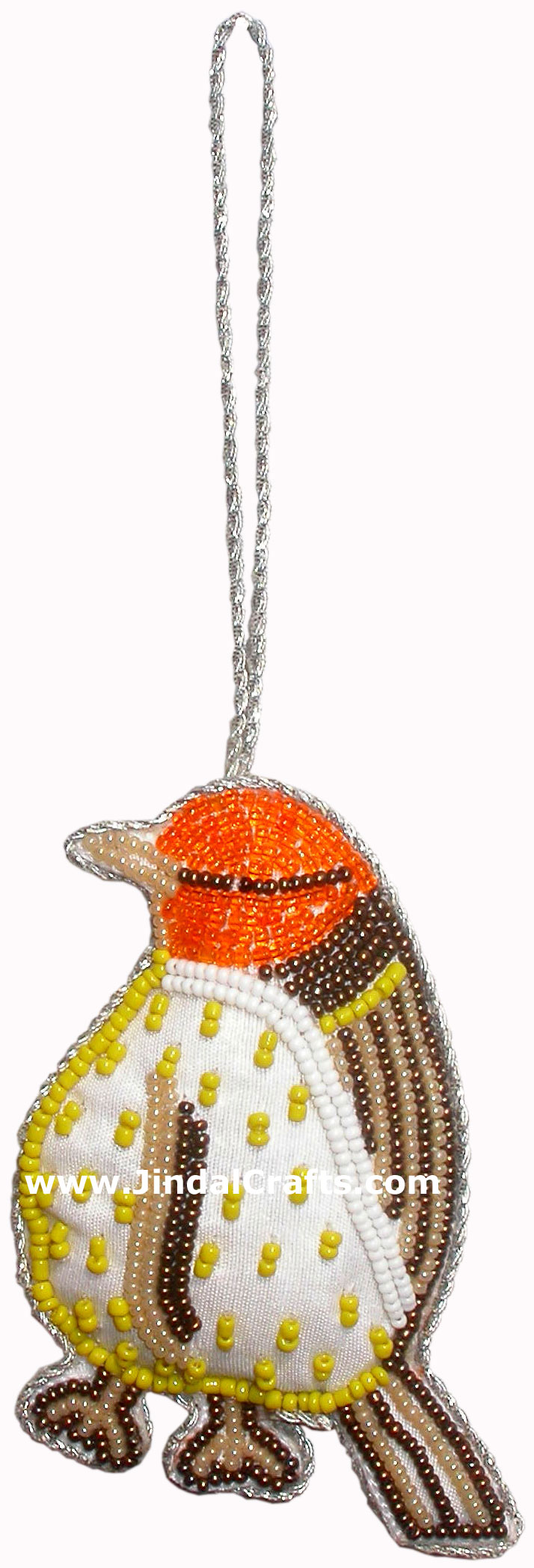 Hand Embroidered Beaded Zari Zardozi Christmas Ornaments Holiday Decoration Art