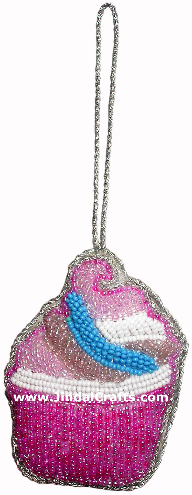 Hand Embroidered Beaded Zari Zardozi Christmas Ornaments Holiday Decoration Art