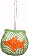 Hand Embroidered Beaded Zari Zardozi Christmas Ornaments Holiday Decoration Art