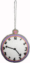 Hand Embroidered Beaded Zari Zardozi Christmas Ornaments Holiday Decoration Art