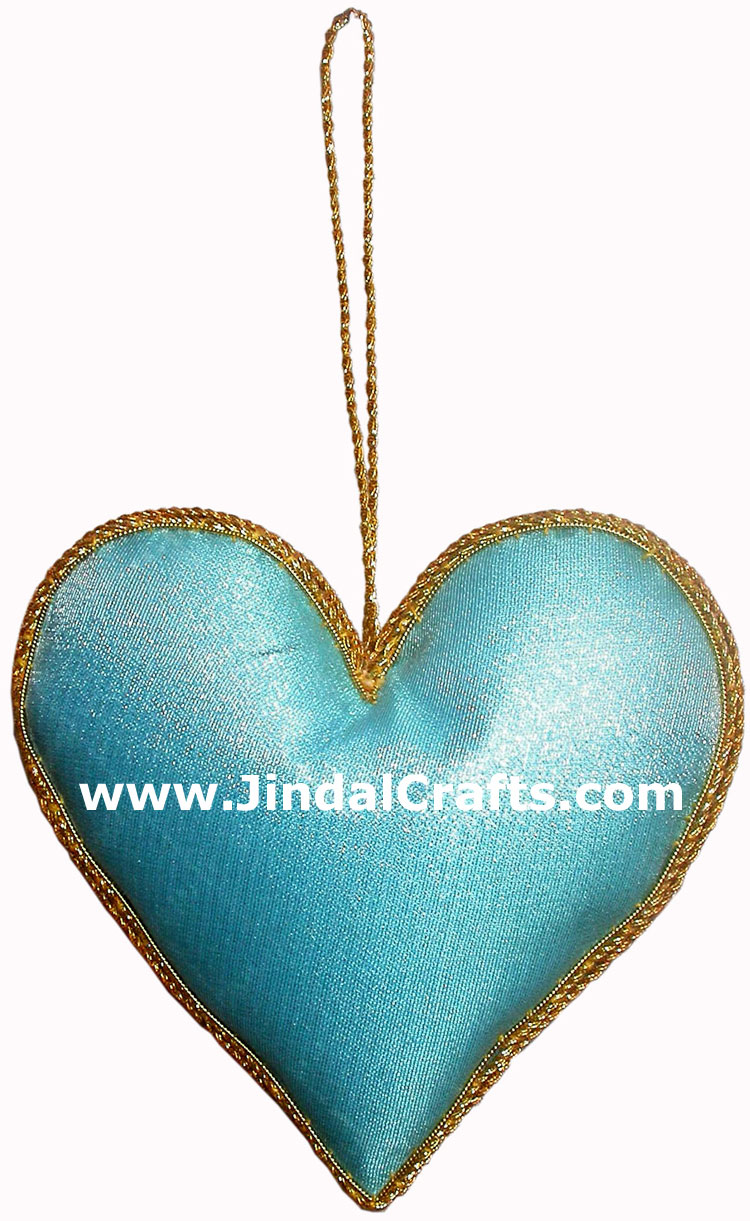 Hand Embroidered Beaded Zari Zardozi Christmas Ornaments Holiday Decoration Art