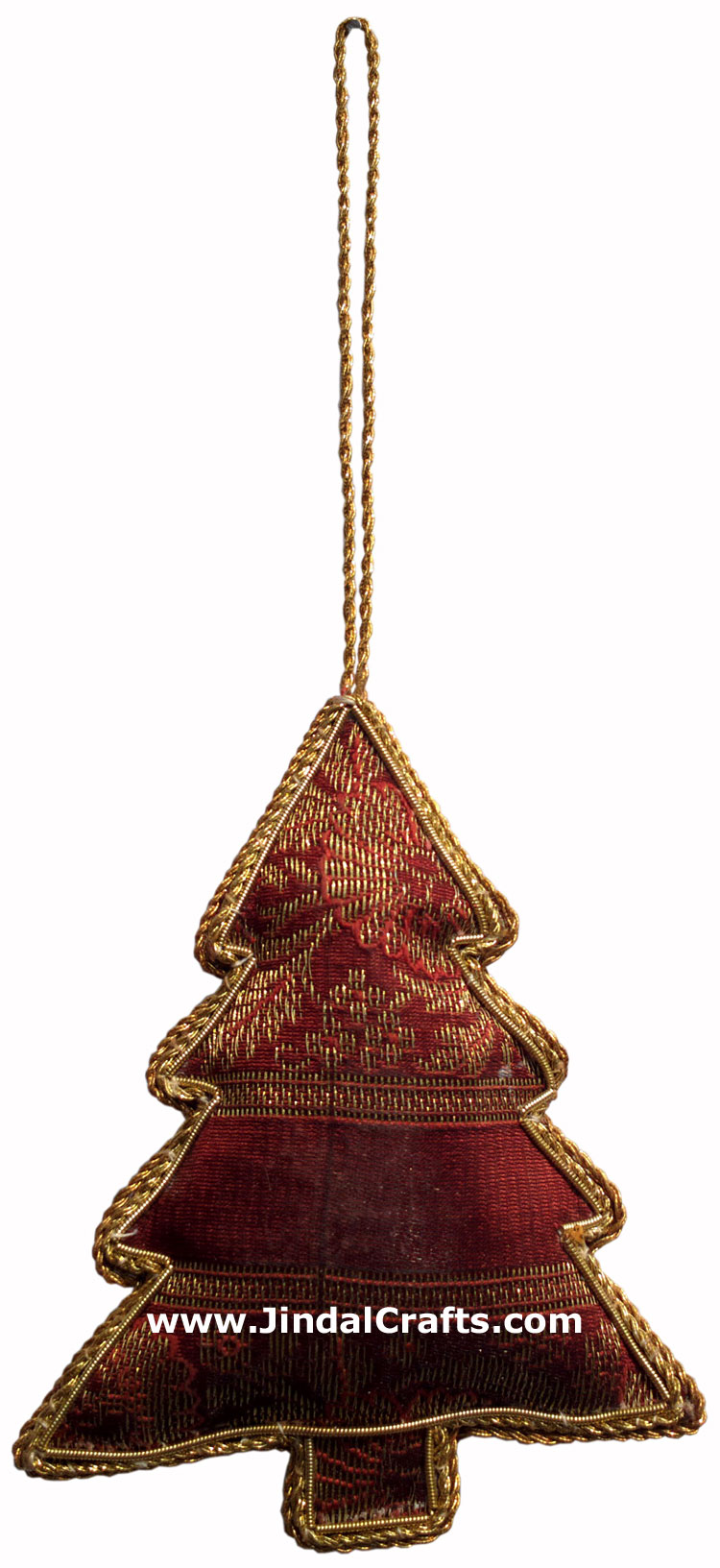 Hand Embroidered Beaded Zari Zardozi Christmas Ornaments Holiday Decoration Art