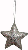 Hand Embroidered Beaded Zari Zardozi Christmas Ornaments Holiday Decoration Art