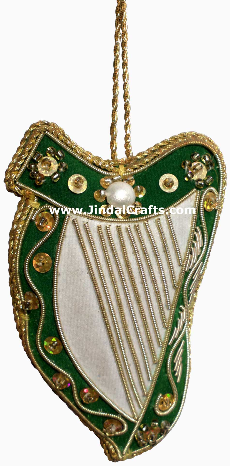 Irish Themed Hand Made Embroidered Christmas Ornaments Xmas Holiday Decorations