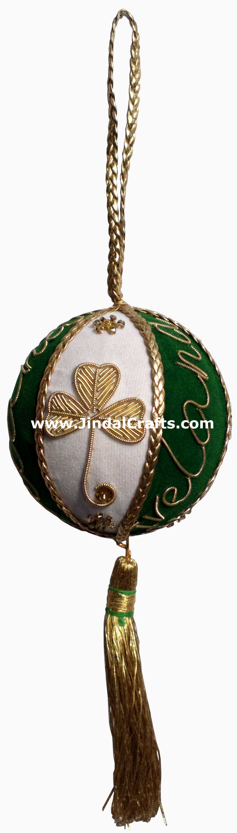 Irish Themed Hand Made Embroidered Christmas Ornaments Xmas Holiday Decorations
