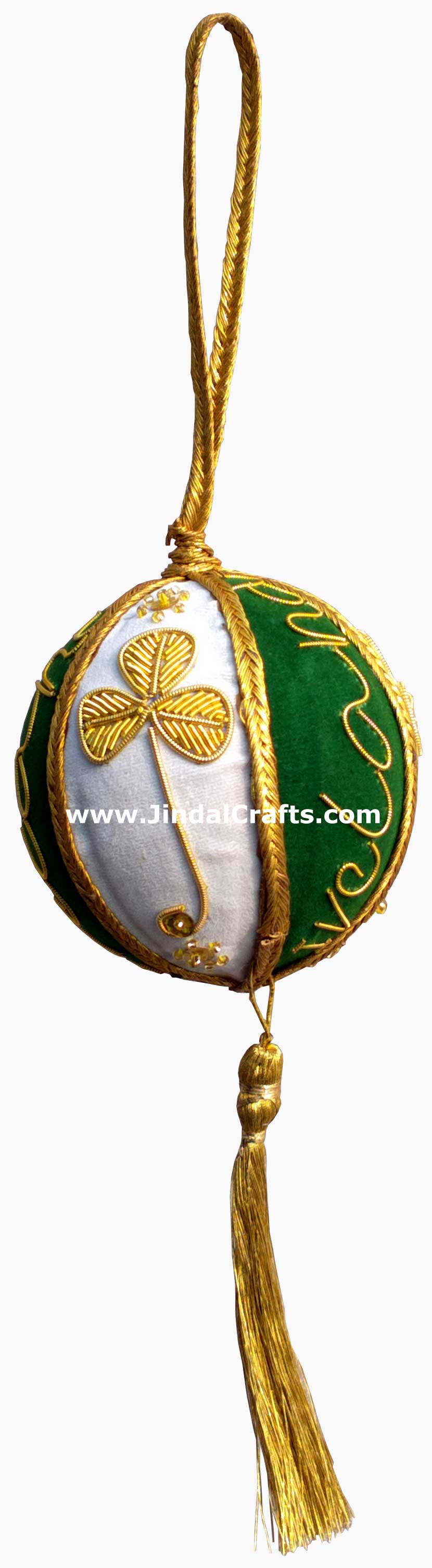 Irish Themed Hand Made Embroidered Christmas Ornaments Xmas Holiday Decorations