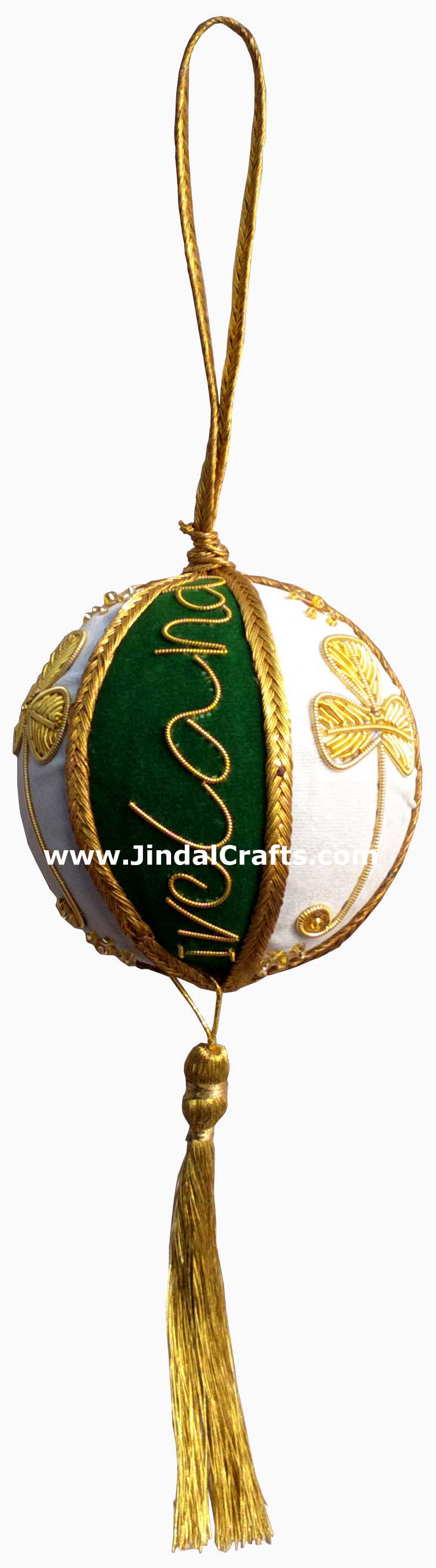 Irish Themed Hand Made Embroidered Christmas Ornaments Xmas Holiday Decorations