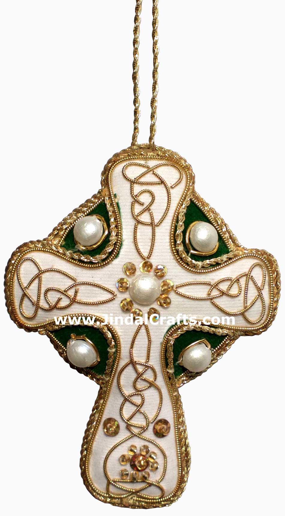Irish Themed Hand Made Embroidered Christmas Ornaments Xmas Holiday Decorations