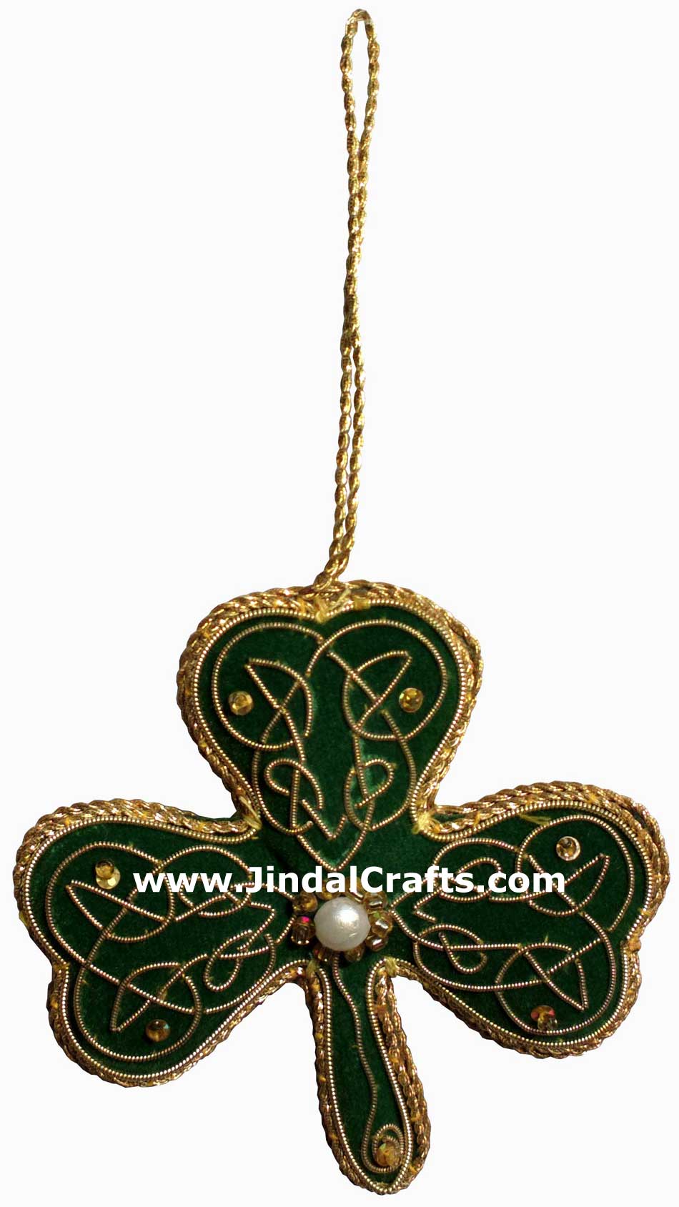 Irish Themed Hand Made Embroidered Christmas Ornaments Xmas Holiday Decorations