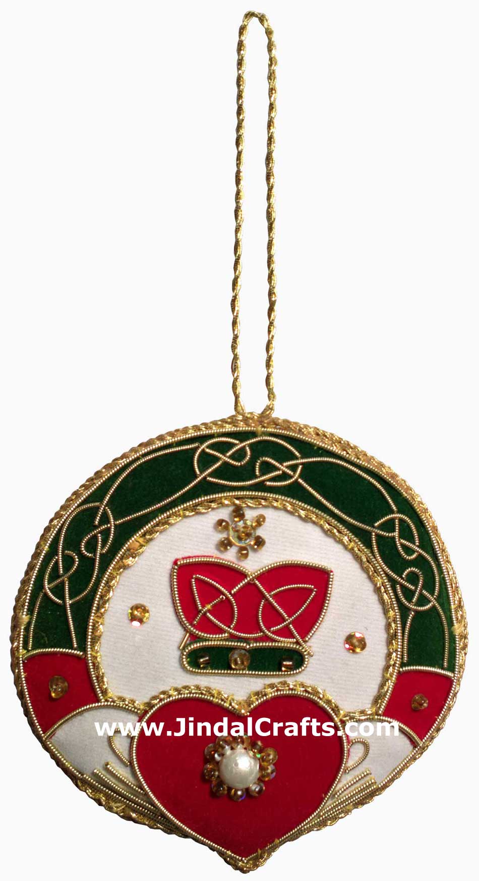 Irish Themed Hand Made Embroidered Christmas Ornaments Xmas Holiday Decorations