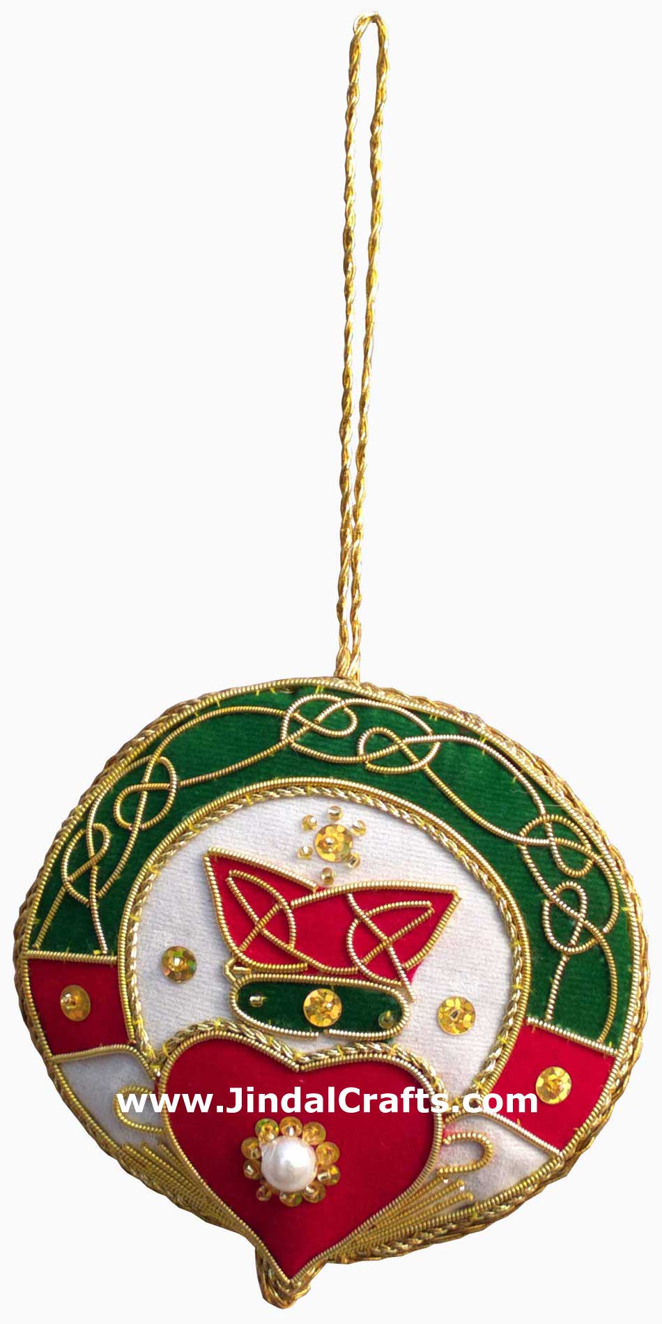 Irish Themed Hand Made Embroidered Christmas Ornaments Xmas Holiday Decorations