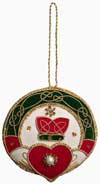 Irish Themed Hand Made Embroidered Christmas Ornaments Xmas Holiday Decorations