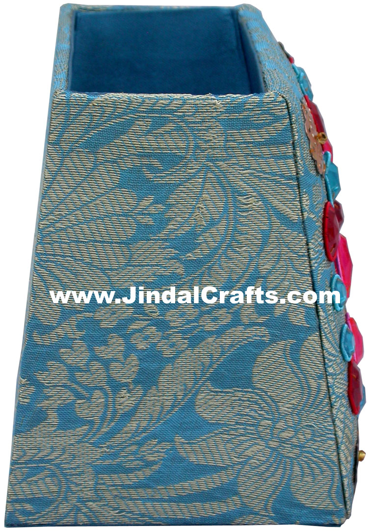 Colourful Hand Embroidered Designer Beads Pen Holder India Unique Gift Souvenirs