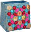 Colourful Hand Embroidered Designer Beads Pen Holder India Unique Gift Souvenirs