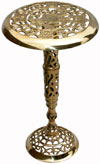 Brass Made Adjustable Folding Ottoman Stool Traditional Design from India Art