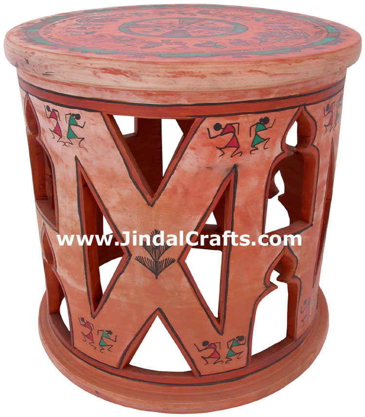 Terracotta Ottoman Hand made Warli Painting Traditional